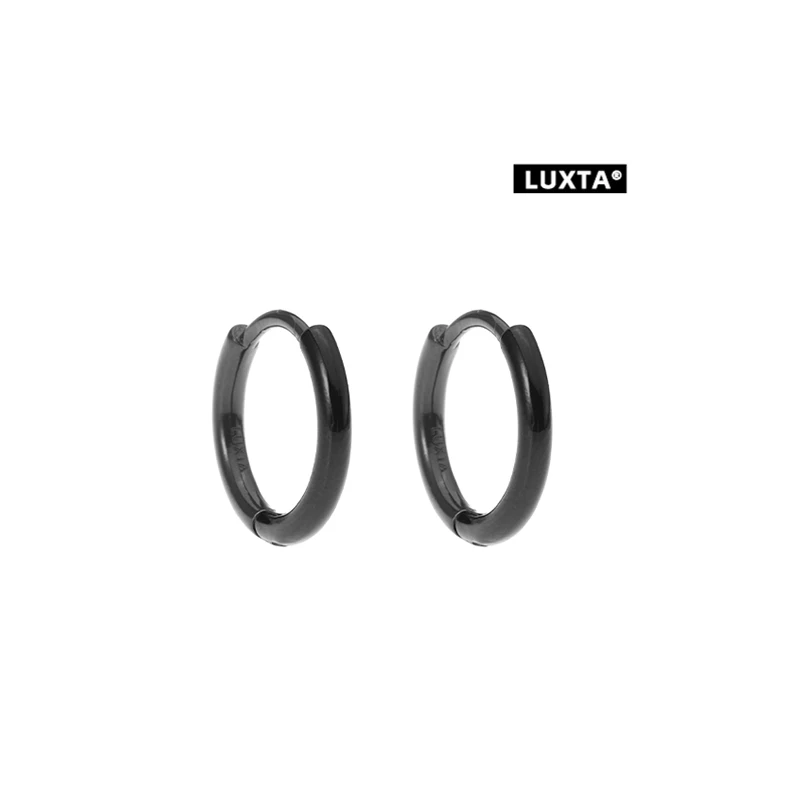 luxta-小さなブラックシルバーイヤリング個性トレンディな女性のファッションジュエリーイヤーカフヒップホップスタイル幾何学模様ユニセックス