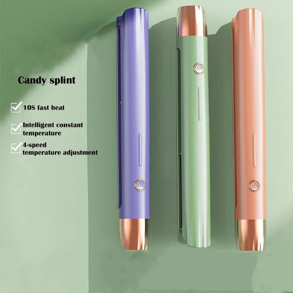 

New Curling Iron Mini Hair Straightener Iron Ceramic Straightening Styling Tools Hair Curler Flat Iron Beard Straightener