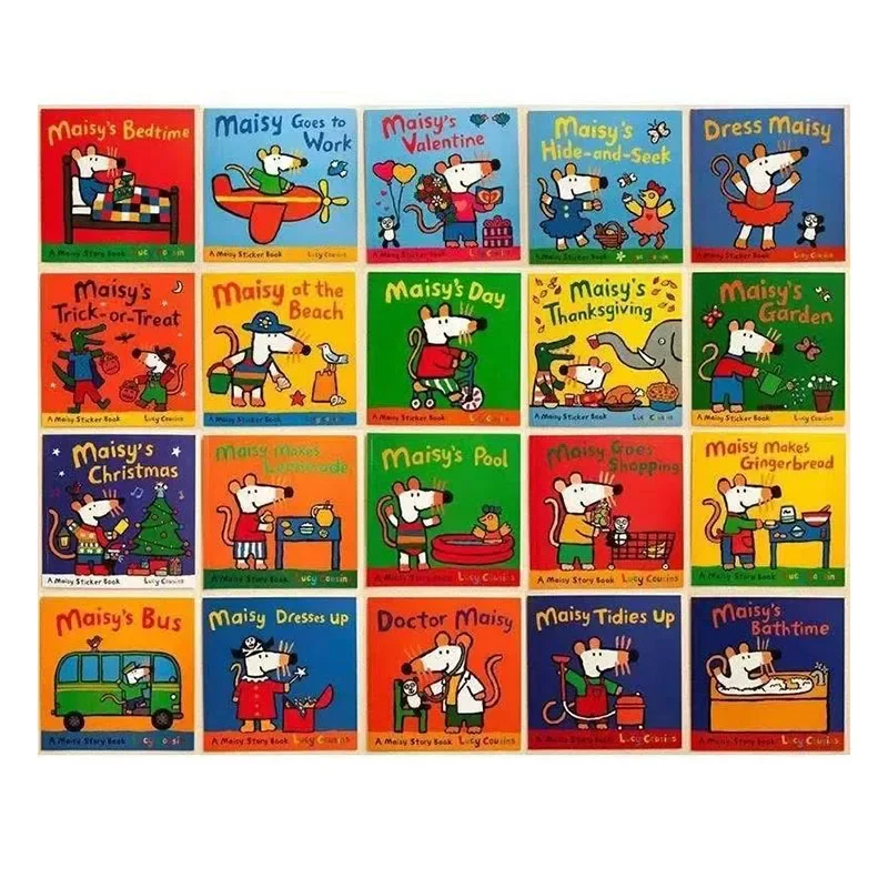 

Сборник рассказов для детей, обучающие книги для раннего образования, 20 книг/набор, Maisy Mouse, английская картинка для детей
