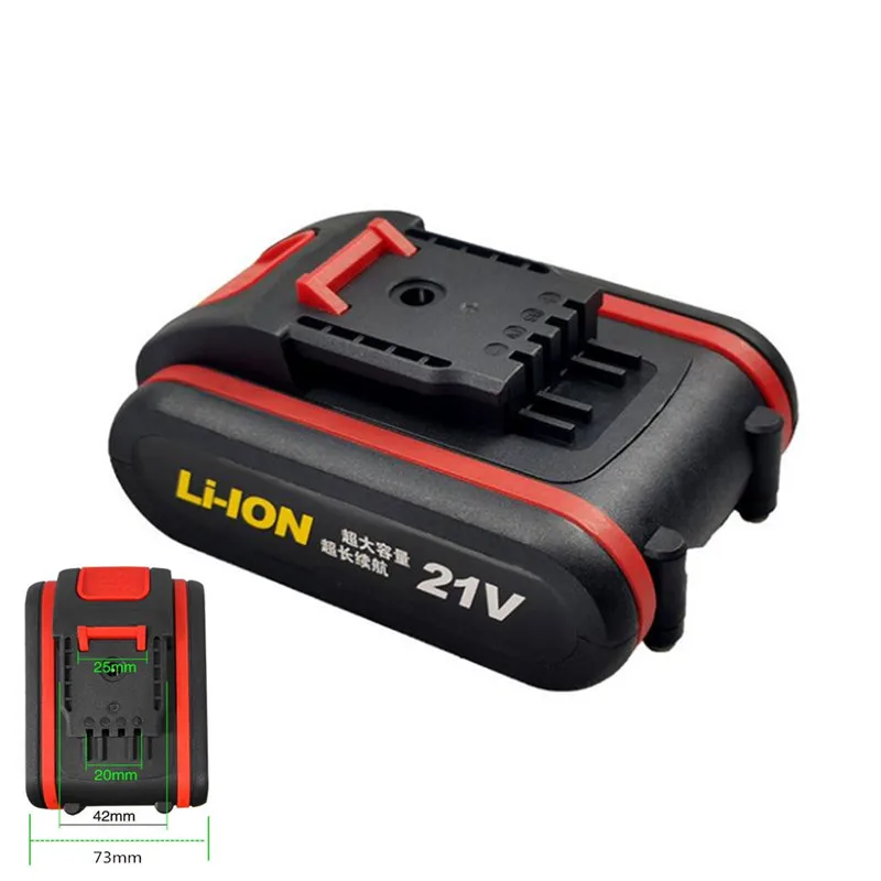 Household electric drill and saw specialized lithium battery pack with large capacity 18650 lithium battery pack and 21V battery