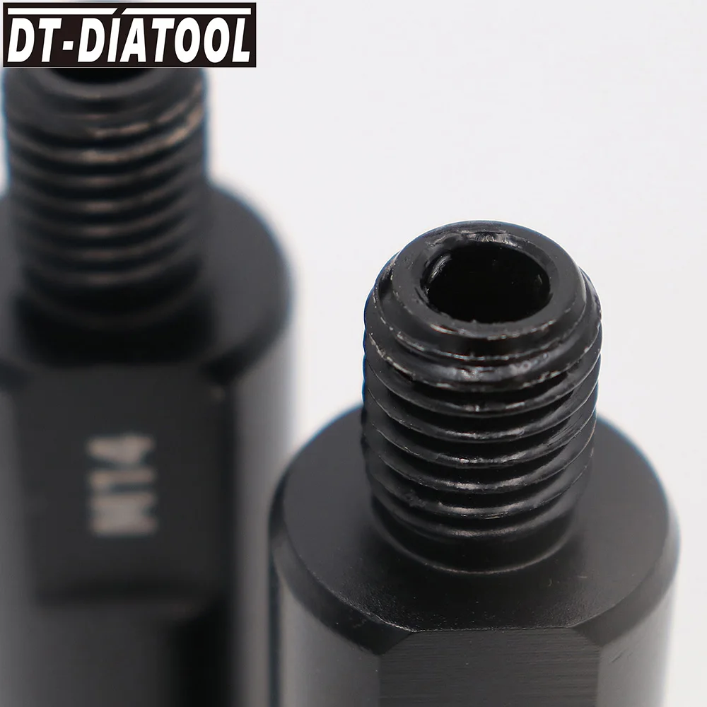 2pcs Change Thread Converter Core Bits Extension Rod Convert M14 or 5/8"-11 Adapter Connection Converter for Drilling Bit