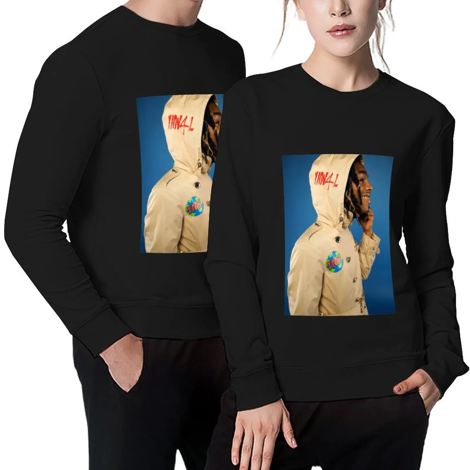 

YNW Melly rapper Pullover japanese style tracksuit blouse men's autumn clothes sweatshirt for men