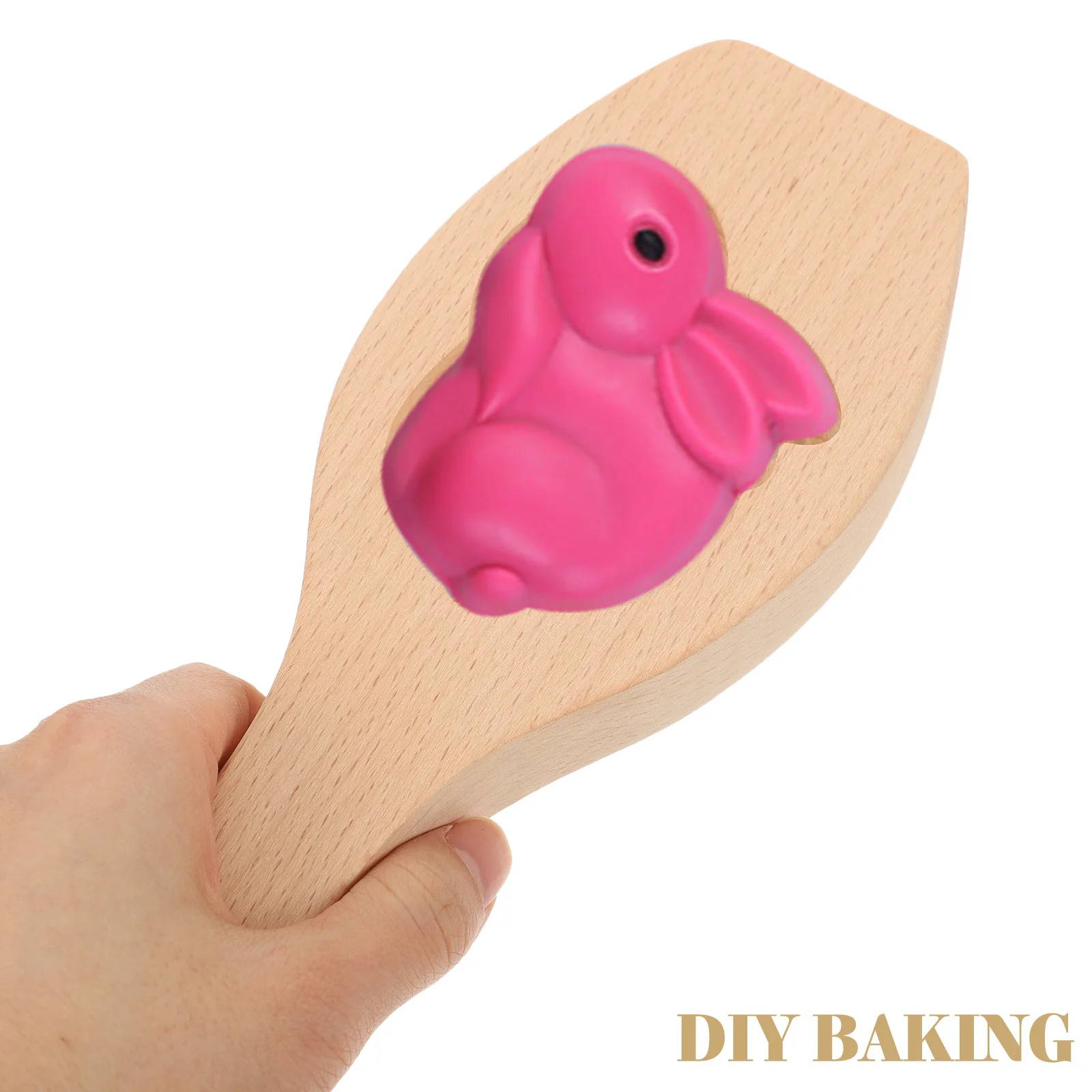 

Rabbit Shaped Wooden Cookie Mold Easter Biscuit Mold Baking Supply Household Embossing Baking Tools Lovely Biscuit Model