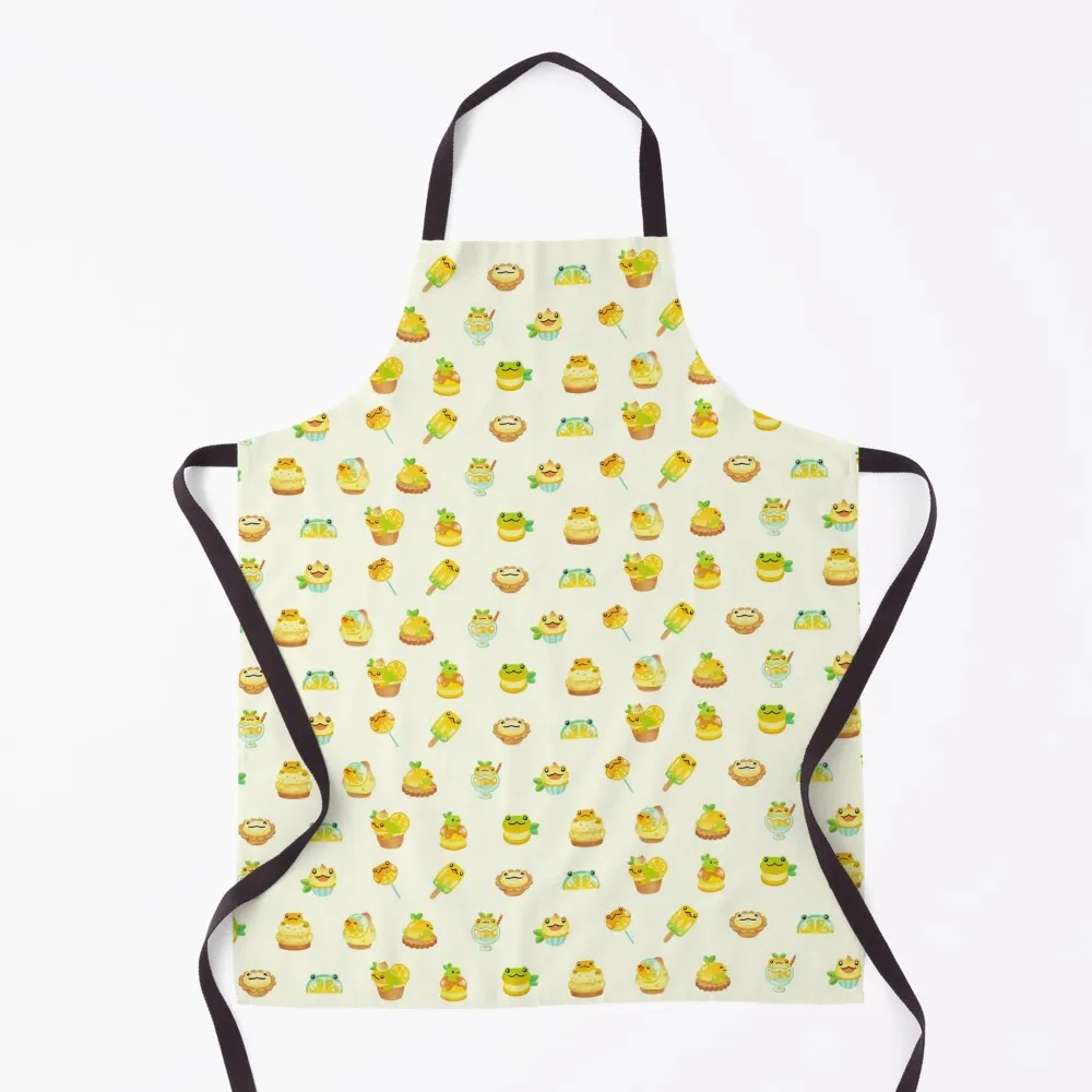 Sweet Lemon frog Apron Utensils For Kitchen Sexy Kitchens Woman Apron