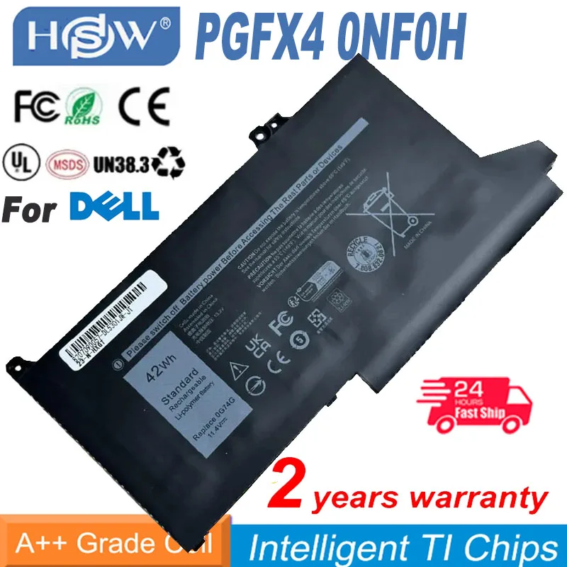 0G74G Battery For Latitude 12 7000 7280 7380 7480 Series PGFX4 0NF0H