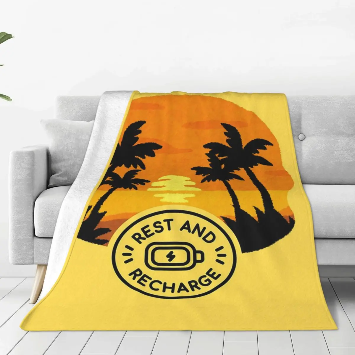 

Be On Vacation Mode Blankets Fleece Breathable Sofa Throw Blankets For Home Bedroom Travel Throws Bedspread Quilt