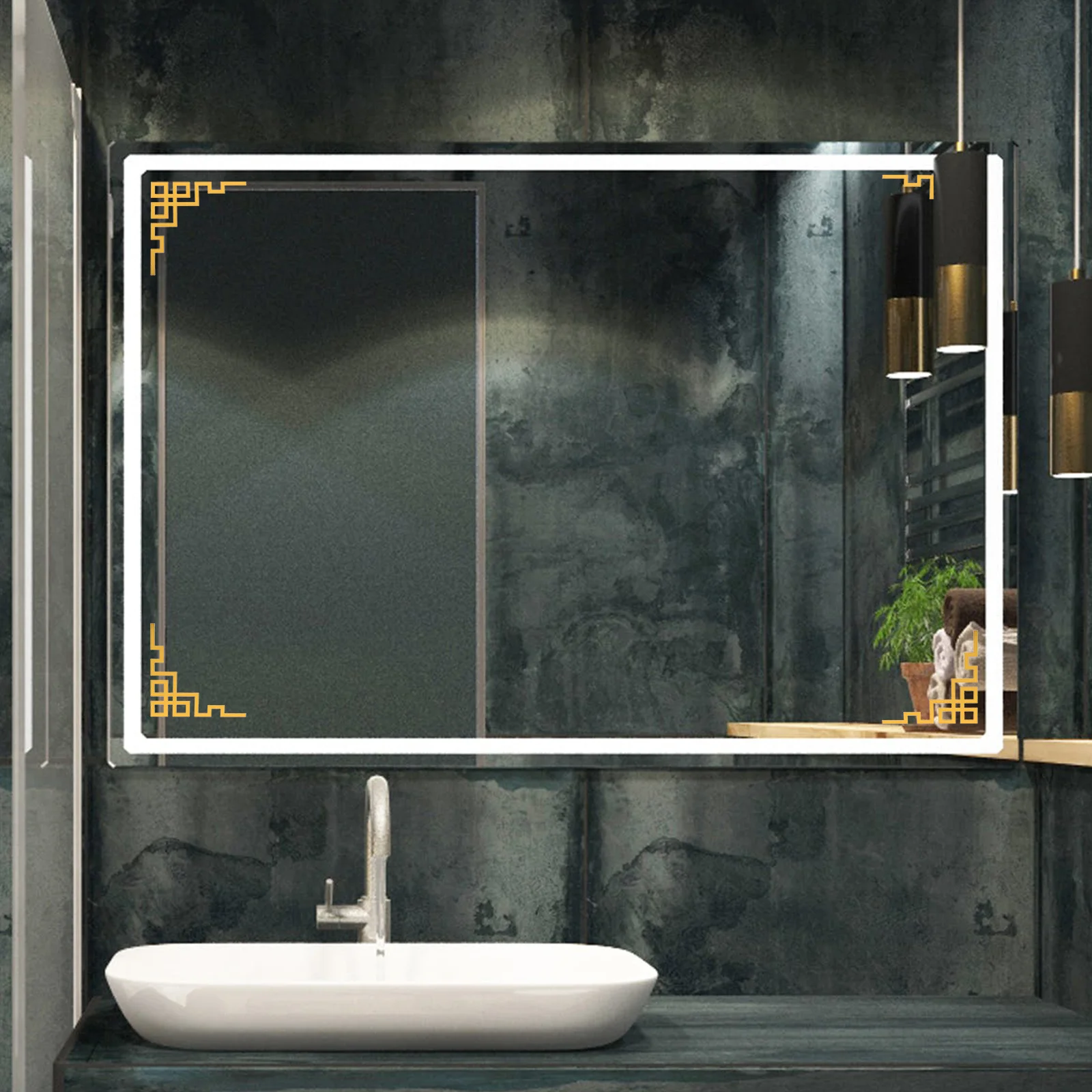 

8Pcs Mirror Wall Stickers 3D Acrylic Corner Decals Living Room Background Wall Decor Self-Adhesive Removable Home Decoration