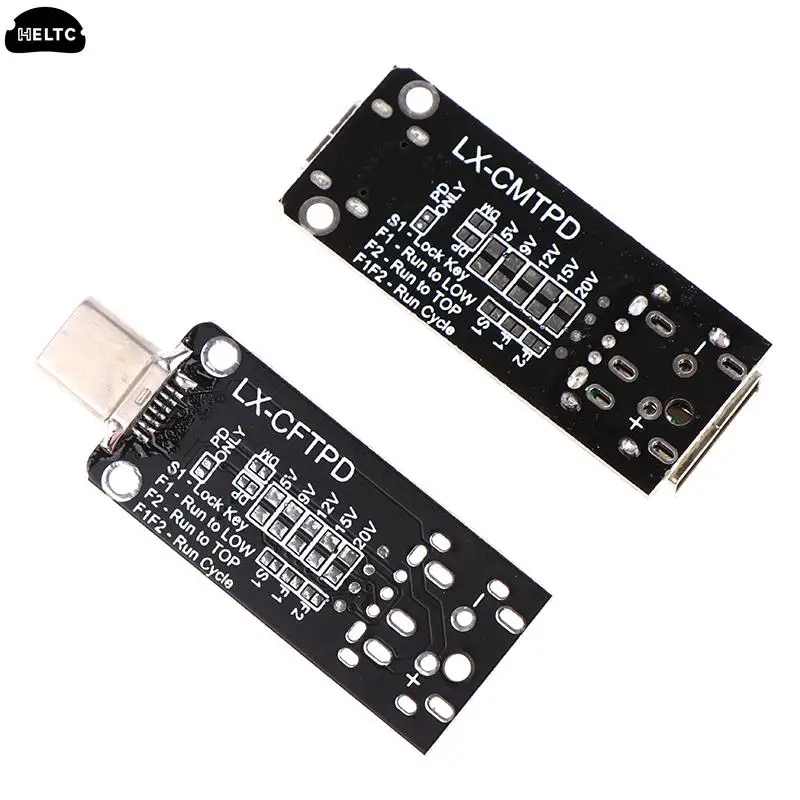 100W 5A USB Type-C PD Decoy Trigger Board 5V 9V 12V 15V 20V Output PD 2.0 3.0 Trigger Adapter Cable Connection Polling Detector