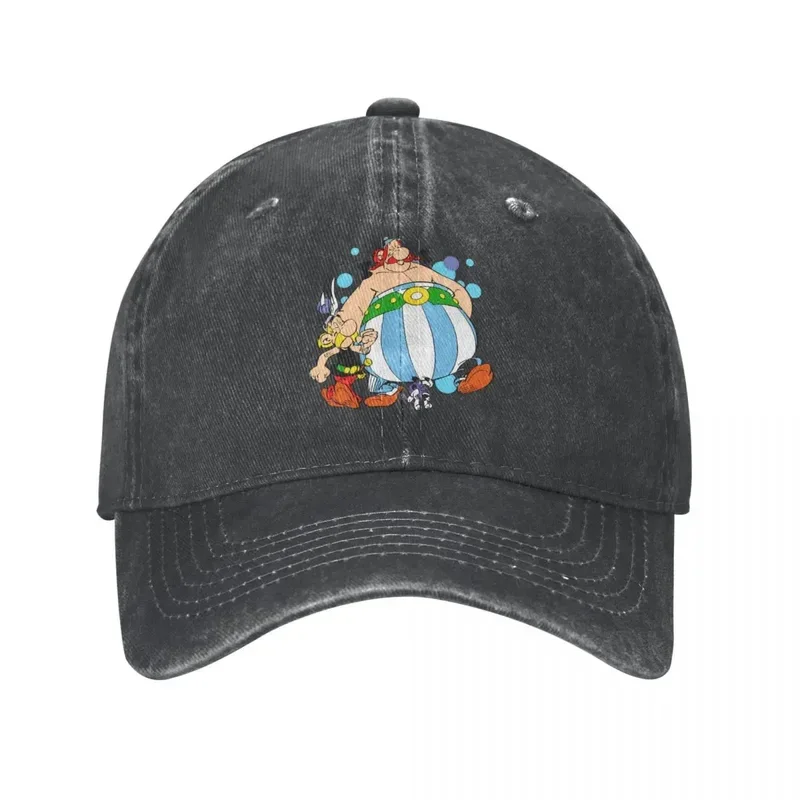 Hip Hop Wash Obelix And Dogmatix Asterix Cartoon Baseball Caps For Men Women Hats Snapback Anime Casquette