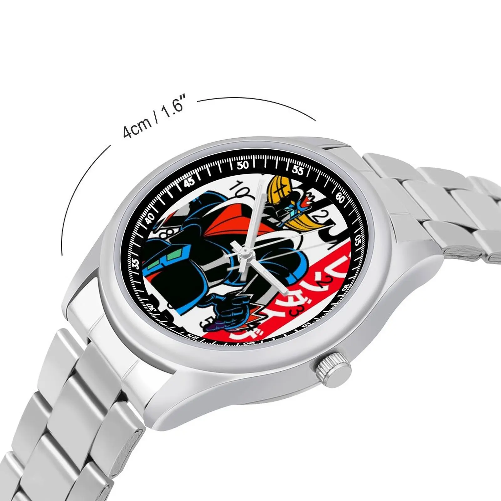 Goldrake 1975 Quartz Watch Grendizer Anime Fanart High Class Retro Wrist Watches Stainless Teens Gym Design Wristwatch