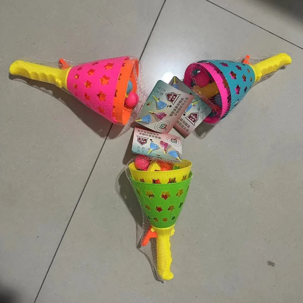 Kinder Doppel Wurfball Elastische Sport Puzzle Spielzeug Eltern-Unisex Interaktion