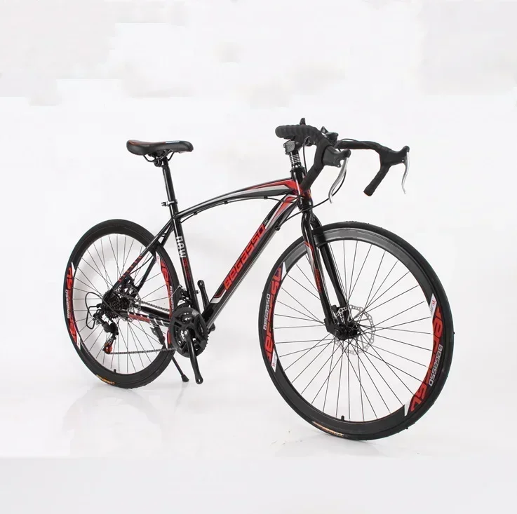 Hotsellinng 26 Inch High Carbon Steel Frame Mountain Bike Hybrid Bikes with Double Disc Brake for Men