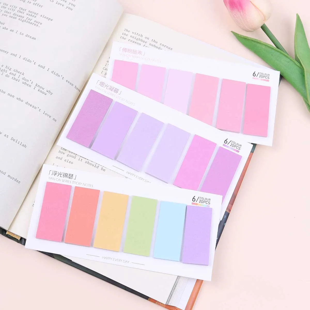 120 Sheets Sticky Notes with Ruler for Index Tabs Page Markers To Do List Planners Posted It School Office Stationery Supplies