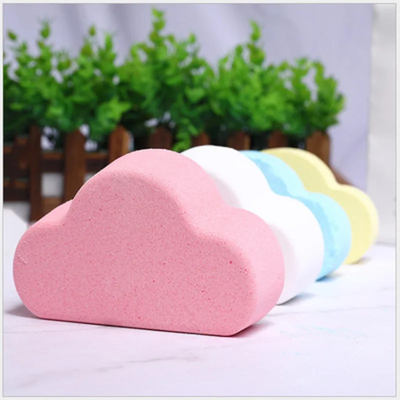 Fashion New Natural Skin Care Cloud Rainbow Bath  Moisturizing Bubble Salt Exfoliating Bath Bombs Ball Essential Bath Supplies