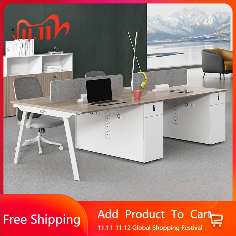 

Уникальный светлый роскошный офисный стол Современные полки Европейский дизайнерский офисный стол Уникальные необычные ящики Металлическая мебель Escritorio