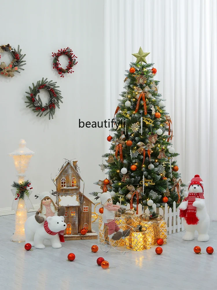 A95 Christmas Christmas tree decoration scene package encrypted 1.8 meters luminous large shopping mall window beautiful decorat
