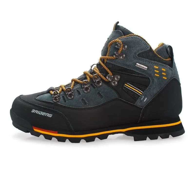 High-top Outdoor Hiking Shoes Men's Waterproof and Non-slip Hiking Shoes Breathable and Wear-resistant Sports Shoe Large Size