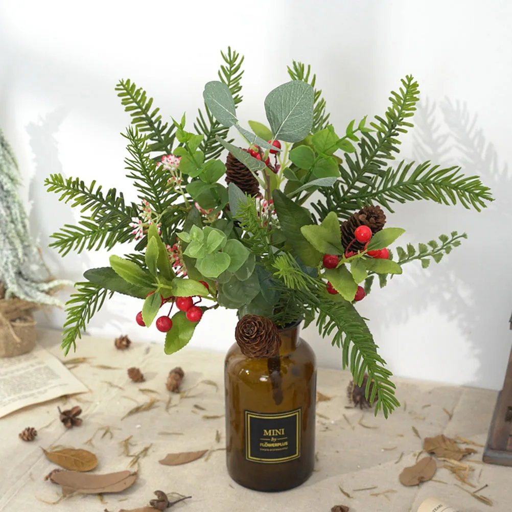 

Mori Department Simulated Green Plant Notes Plastic Flower Artificial Greenery for Bouquets