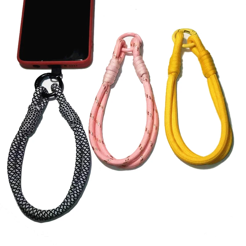 Phone Lanyard Wrist Strap Portable Woven Camera Lanyard Anti-lost Keychain Hanging Multifunctional Security Wristband Short Rope