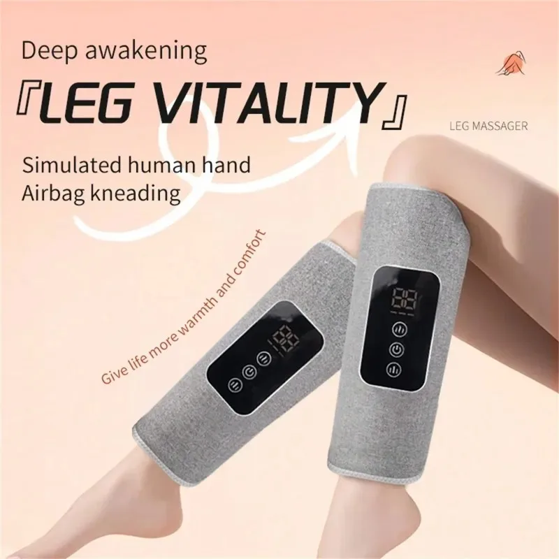 Wireless Electric Leg Massager Smart Calf Knee Massage Machine For Blood Circulation Muscle Relax Pain Relief