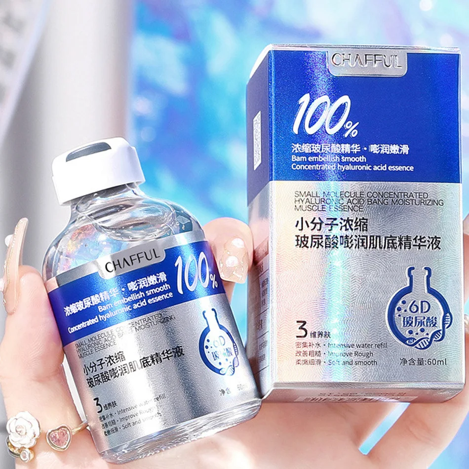 

Small Molecule Hyaluronic Acid Face Serum Anti-Aging Shrink Pore Whitening Moisturizing Essence Face Cream Dry Skin Care 60ml