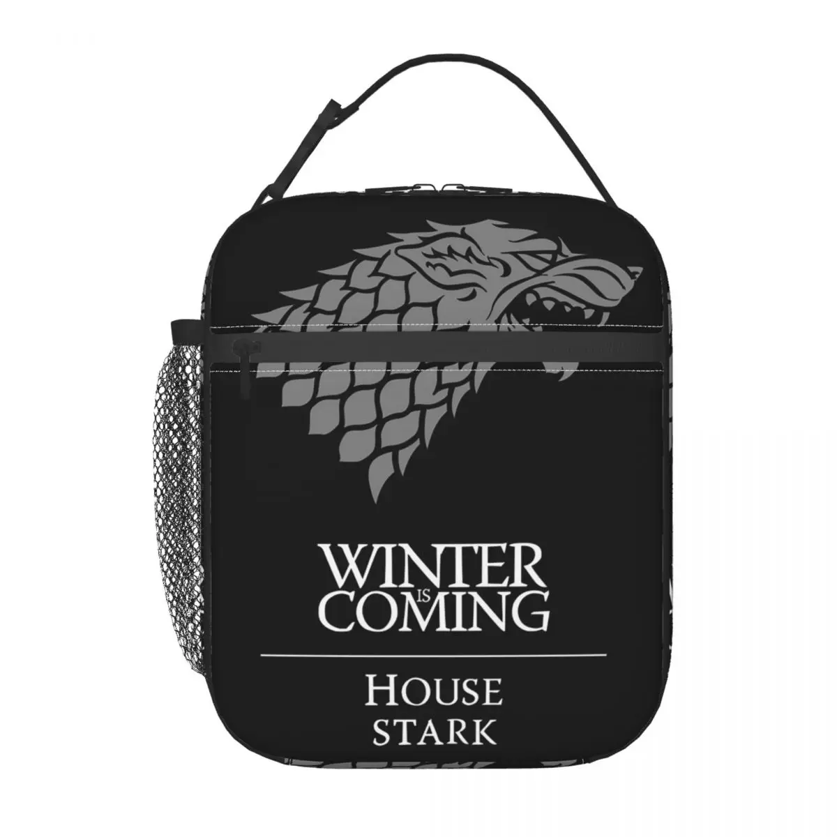 Winter Is Coming Insulated Lunch Bag for Women Children Portable Food Boxes Thermal Lunch Box Tote