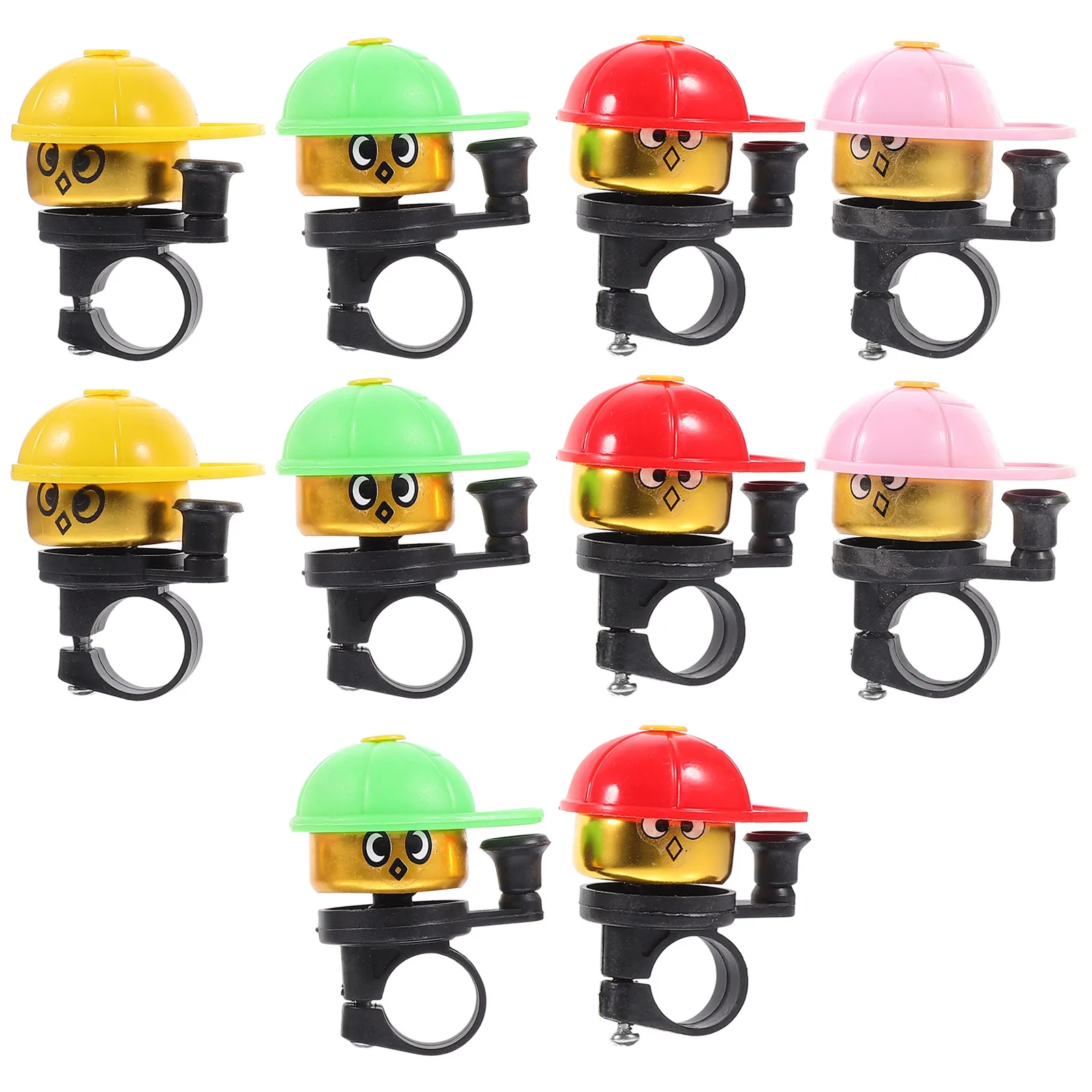 

10pcs Kids Bike Bell Cycling Ring Bell Mini Cycling Bells For Children Cute Design Loud Clear Sound Durable Aluminium