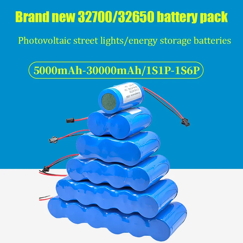 

32700 3.2V Solar Street Light Battery 3.2V Large Capacity Lithium Battery Solar Floodlight Battery with Protective Plate