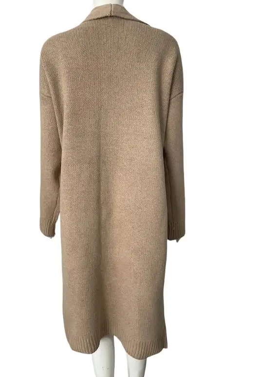 

Women's Loose Cardigan Woman Daily Clothing Long Pocket Knitted Jacket Thermal Warm Autumn & Winter Female Fashion Sweater Coat