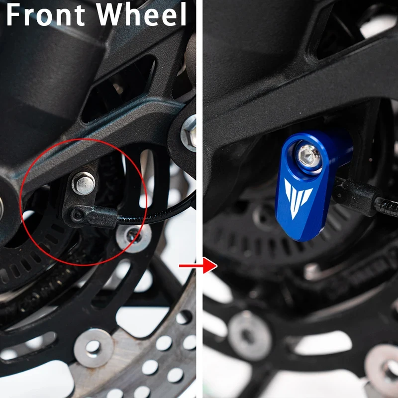 Motorcycle Accessories Front Rear Wheel ABS Sensor Protection Guard For YAMAHA MT07 MT09 MT03 tracer9gt TRACER 9 GT MT 07 09 03