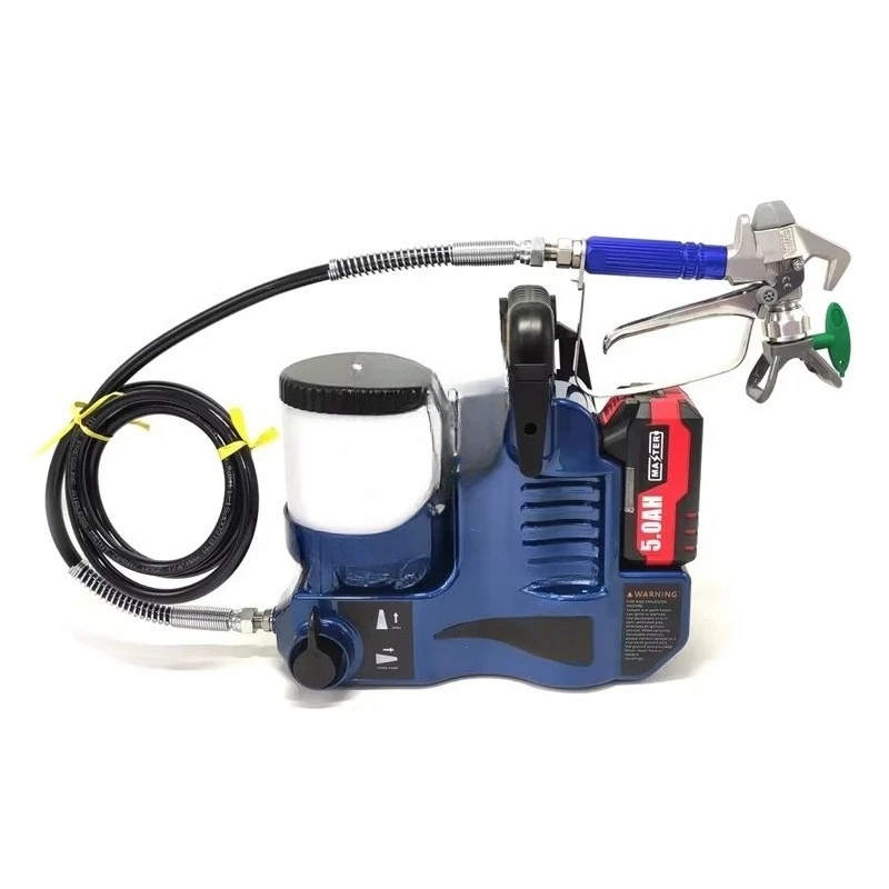 

Airless Spraying Machine with Lithium Battery Is Used for Spraying Water-based (oil-based) Architectural Coatings.