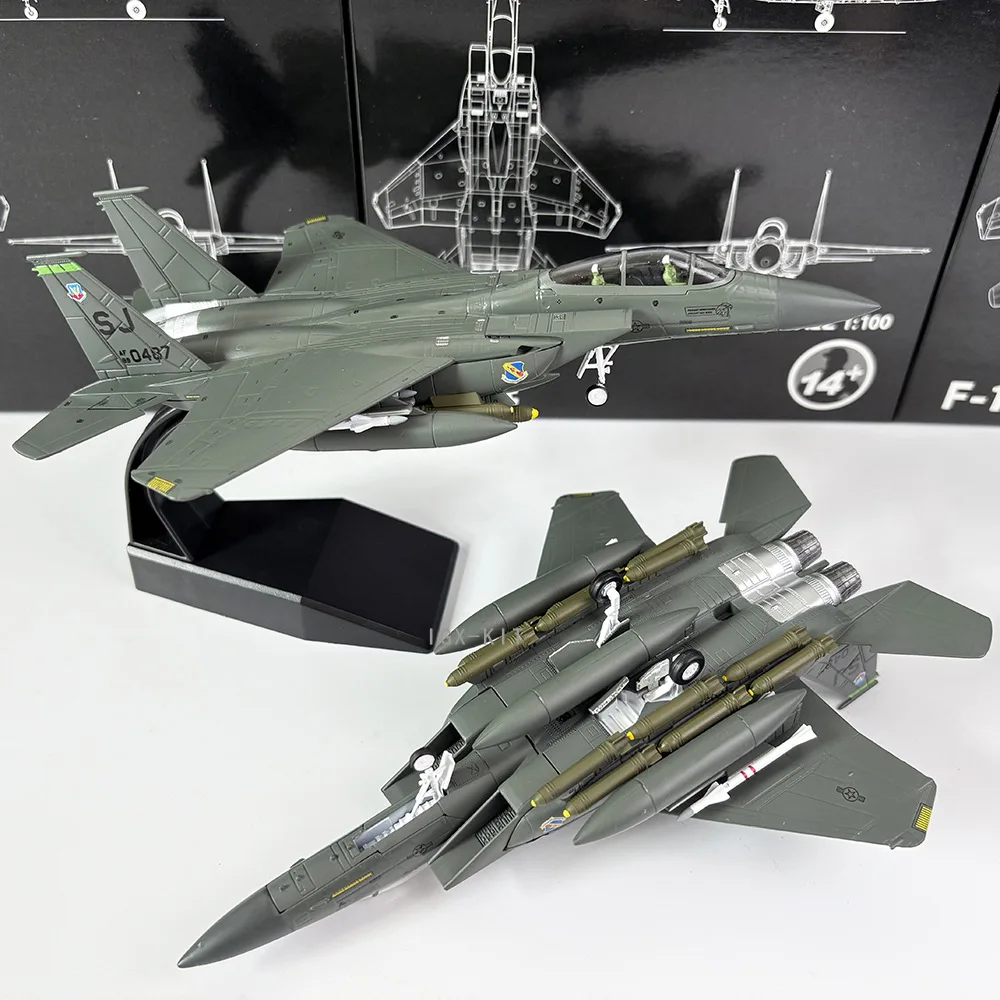 

Масштаб 1:100, военный истребитель США F-15E F15 Gulf War MiG Killer, готовый сплав, литая под давлением модель самолета, орнамент, коллекция, подарок