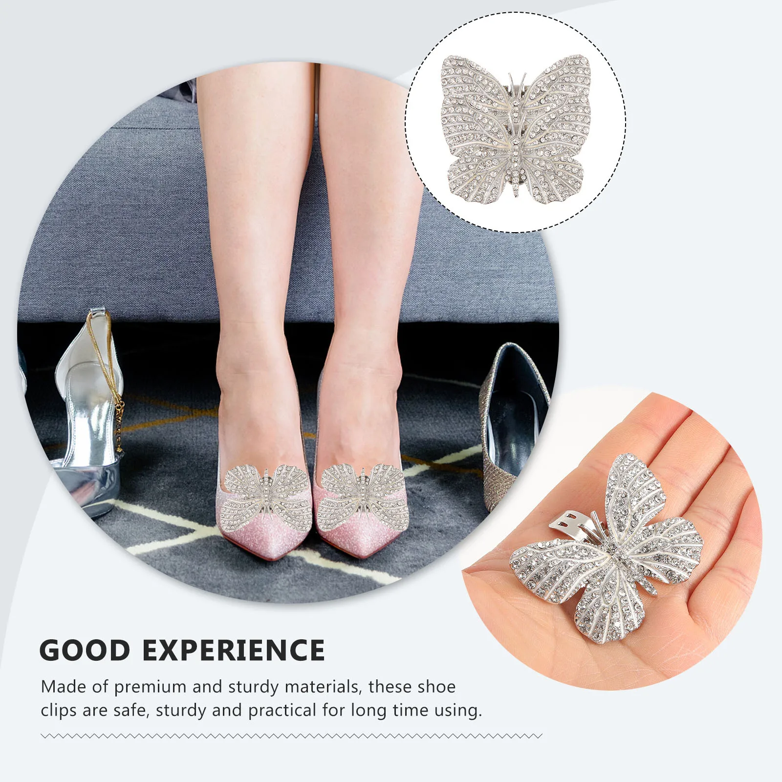 

Women Wedding Decor Shoe Charm Clips Decorative Removable Decoration for High Heels