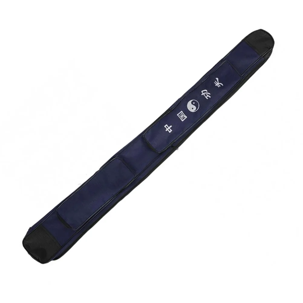 

Waterproof Long Canvas Sword Storage Bag Thickened Durable Pu Ends Adjustable Strap Lightweight Portable Martial Arts