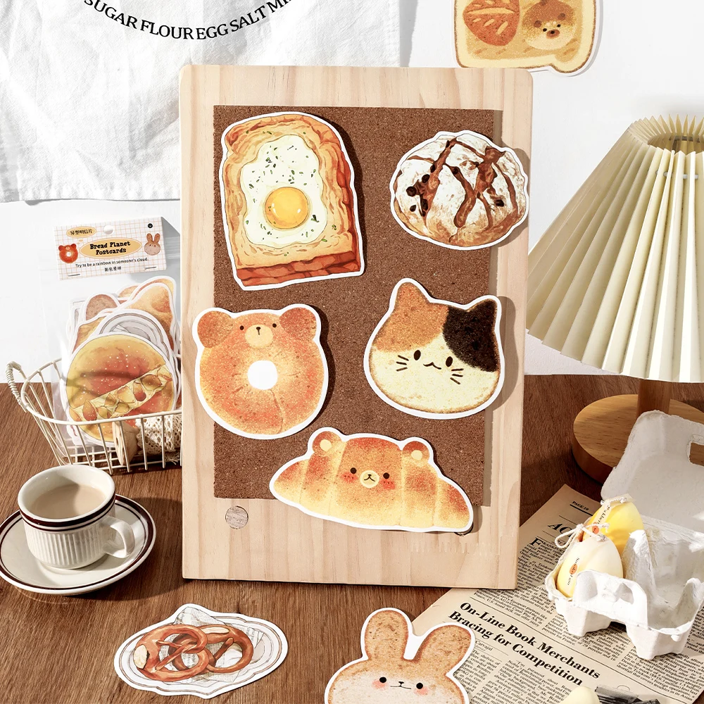 

5packs/LOT Bread Planet series cute lovely creative decoration DIY sulfuric acid paper memo pad