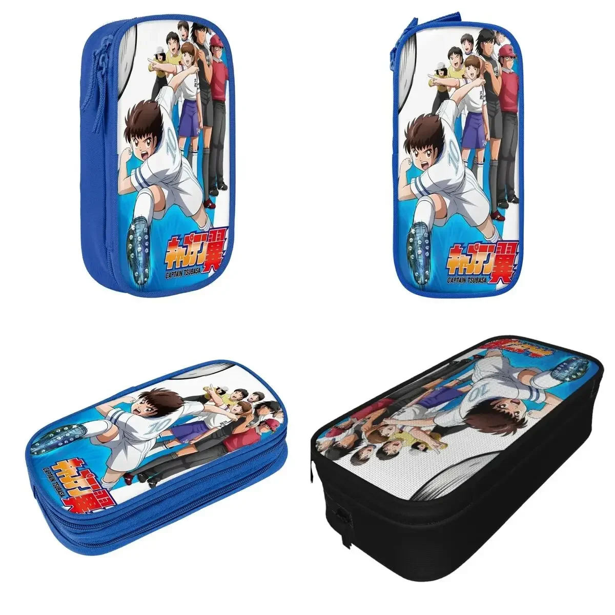 

Classic Captain Tsubasa Football Team Pencil Case Anime Pencilcases Pen Box for Girl Boy Big Capacity Bag Students School