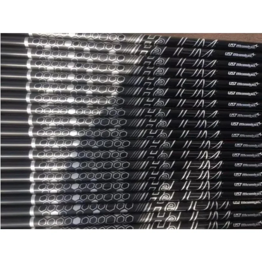 عمود UST Mamiya Helium Black Driver FW الجديد مع محول قبضة مثبت بعمود نادي الجولف القياسي وعالي الأداء لتعزيز #4