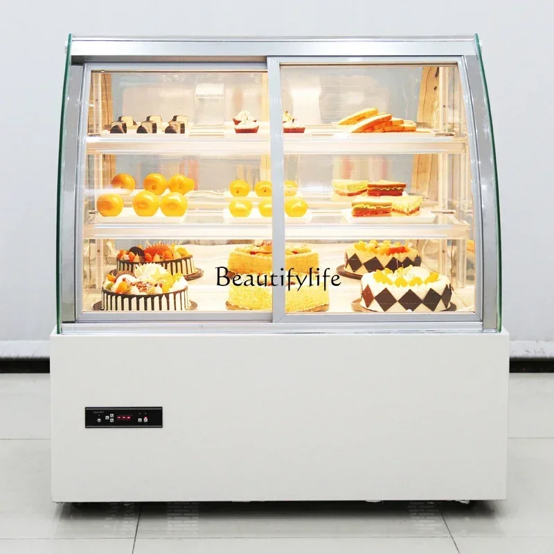 Cake Counter Refrigerated Display Commercial Bread Dessert Cooked Fruit West Point Cold Fresh Cabinet