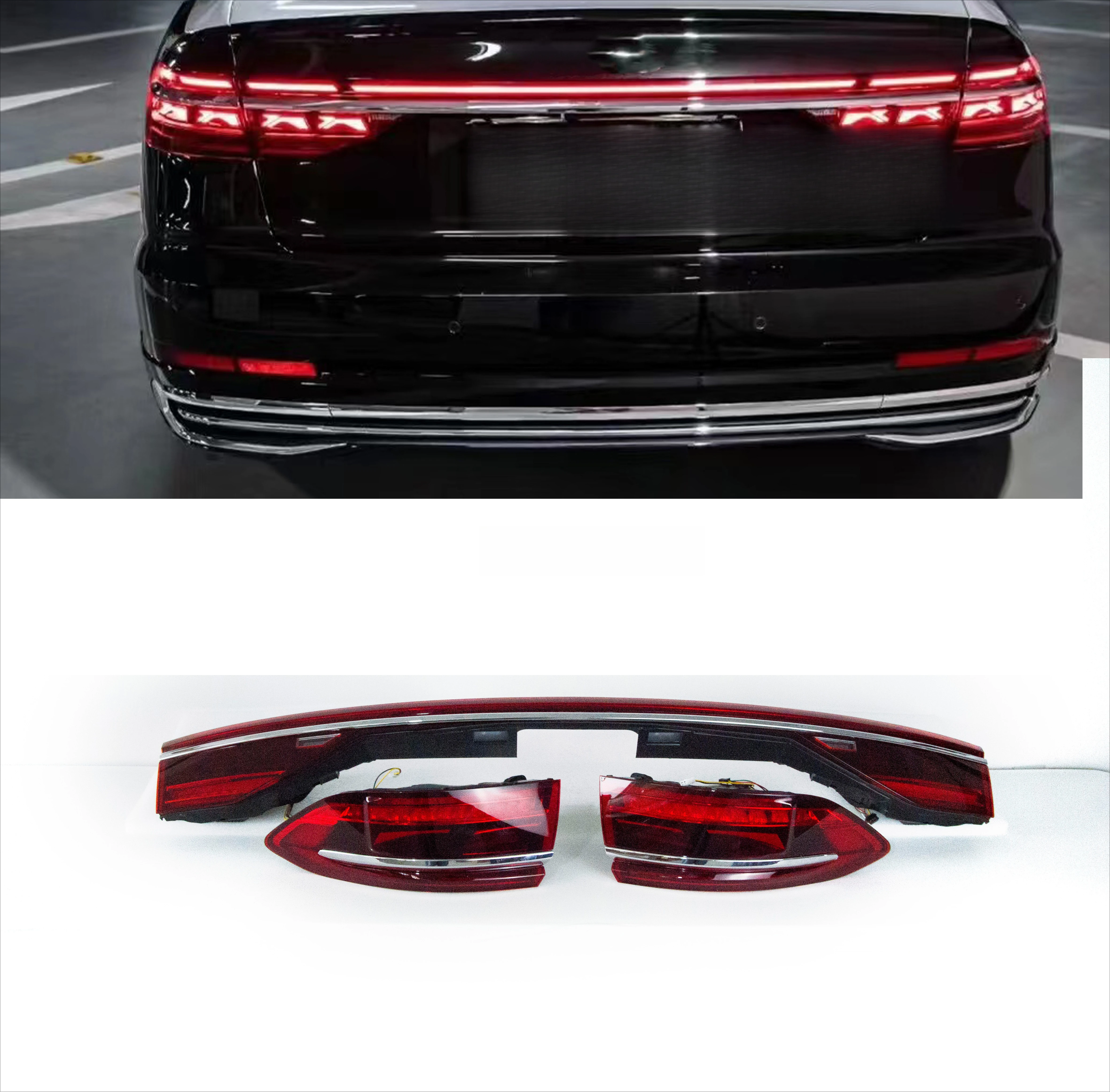 

Автомобильные фонари для светодиодных задних фонарей A8, дизайн динамического сигнала, задний стоп-сигнал, аксессуары для заднего хода 2019 2020 2021 2022