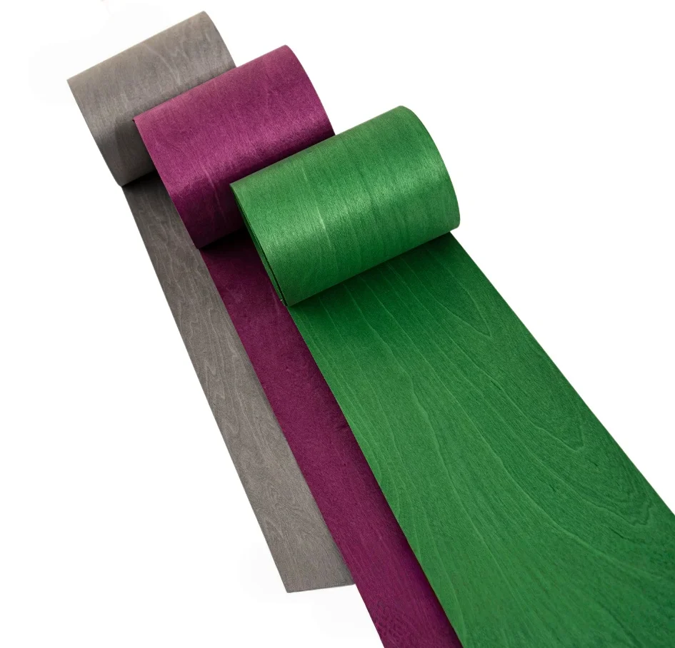 0.5mm Natural Dyed Maple Purple/Green/Grey  Wood Veneer DIY Craft Model Inlay Material Fingerboards Veneer 250x20cm
