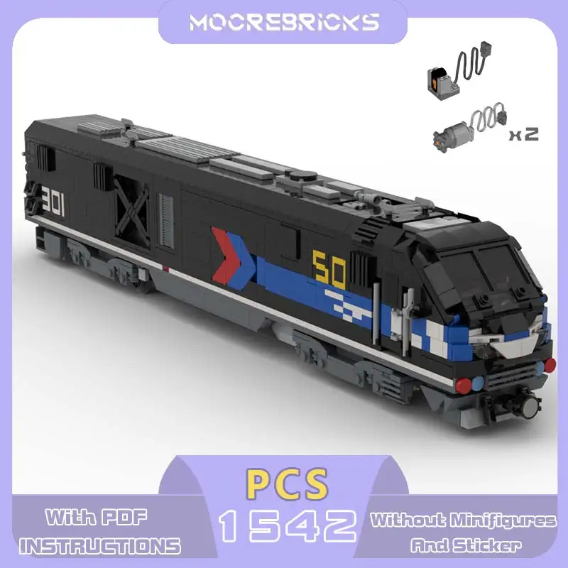 

Amtrak ALC-42 Train Model Technology Bricks Modular Assembling MOC Building Blocks Collection Toys Xmas Gifts