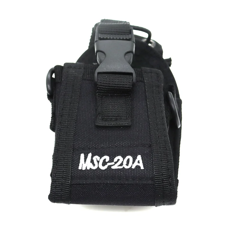 Tático molle rádio walkie talkie MSC-20A bolsa de náilon saco da cintura titular bolso portátil interfone caso para caça acampamento
