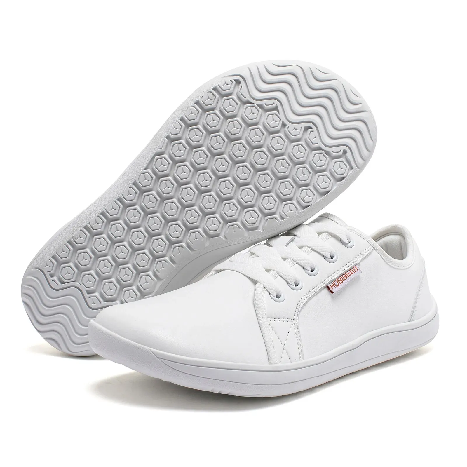 BIBEAR-Chaussures de salle de bain en cuir pour femmes, baskets minimalistes, Parker large, pieds nus, zéro chute, mode