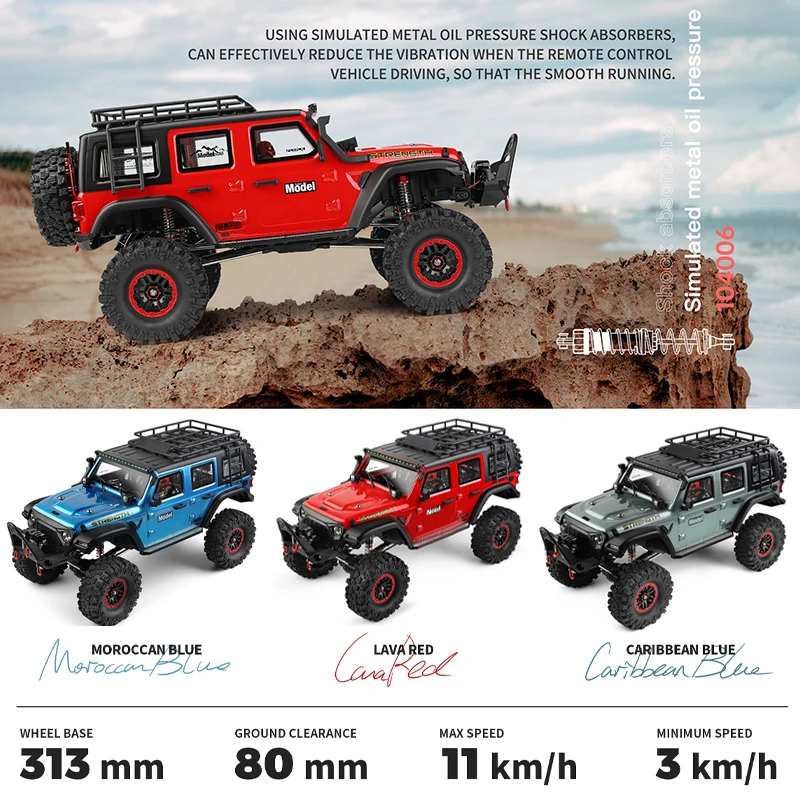 

Wltoys Новый 104006 1/10 2,4G RC электрический полноприводный альпинистский внедорожник модель ABS пульт дистанционного управления игрушка для взрослых и детей