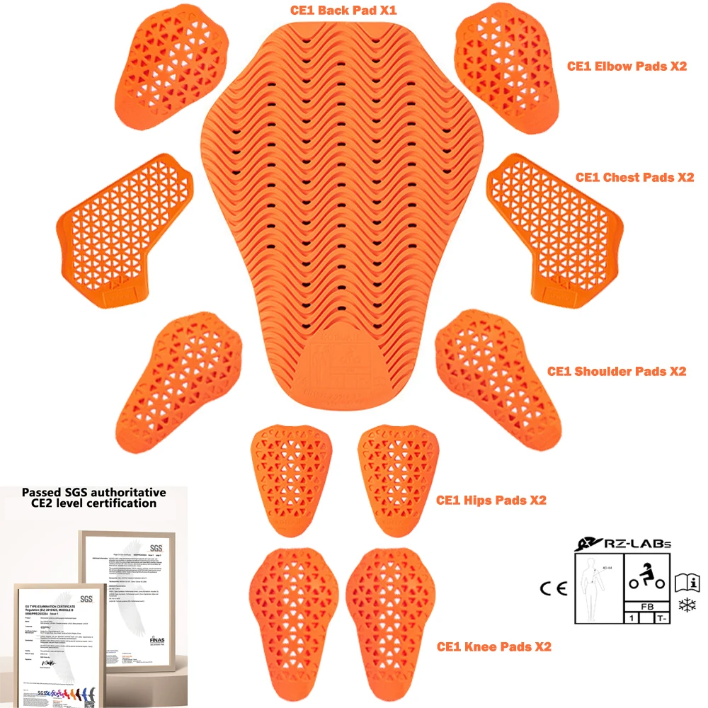 

Высококачественные защитные накладки, амортизирующая защита тела для мотоциклетных байкерских курток, защита для езды на велосипеде, вставка для брюк для верховой езды