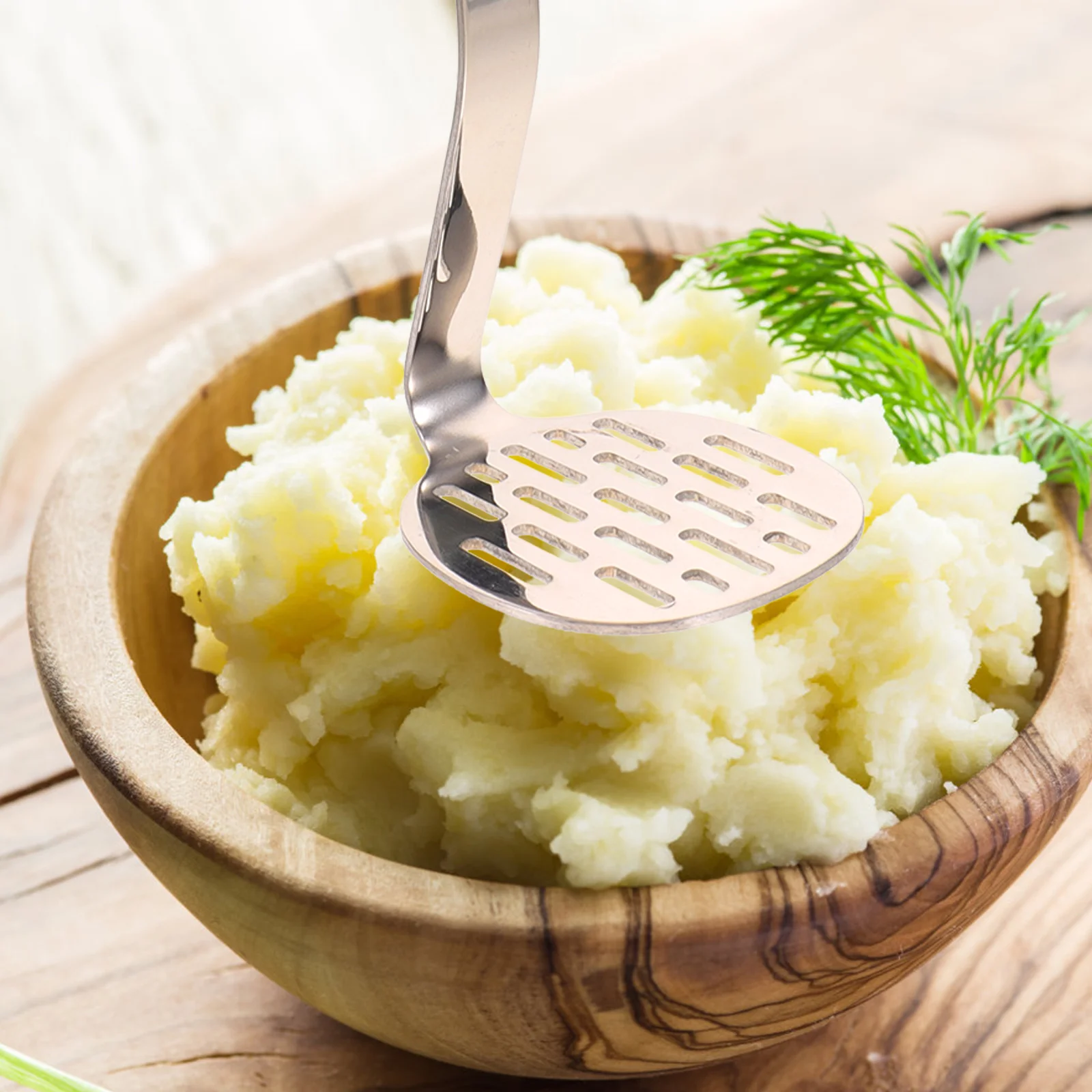 

Stainless Steel Potato Masher Squeezer Mud Press Ricer Kitchen Tool Veggie Prep Reusable Food Grade Safe Healthy Use