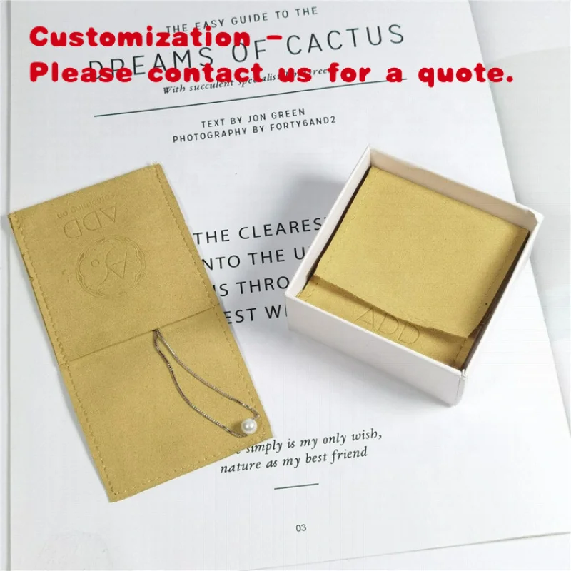 custom.Pouch Boxes Earring Necklace Ring Jewelry Envelope Pouch Custom Jewelry Packaging Microfiber Bags
