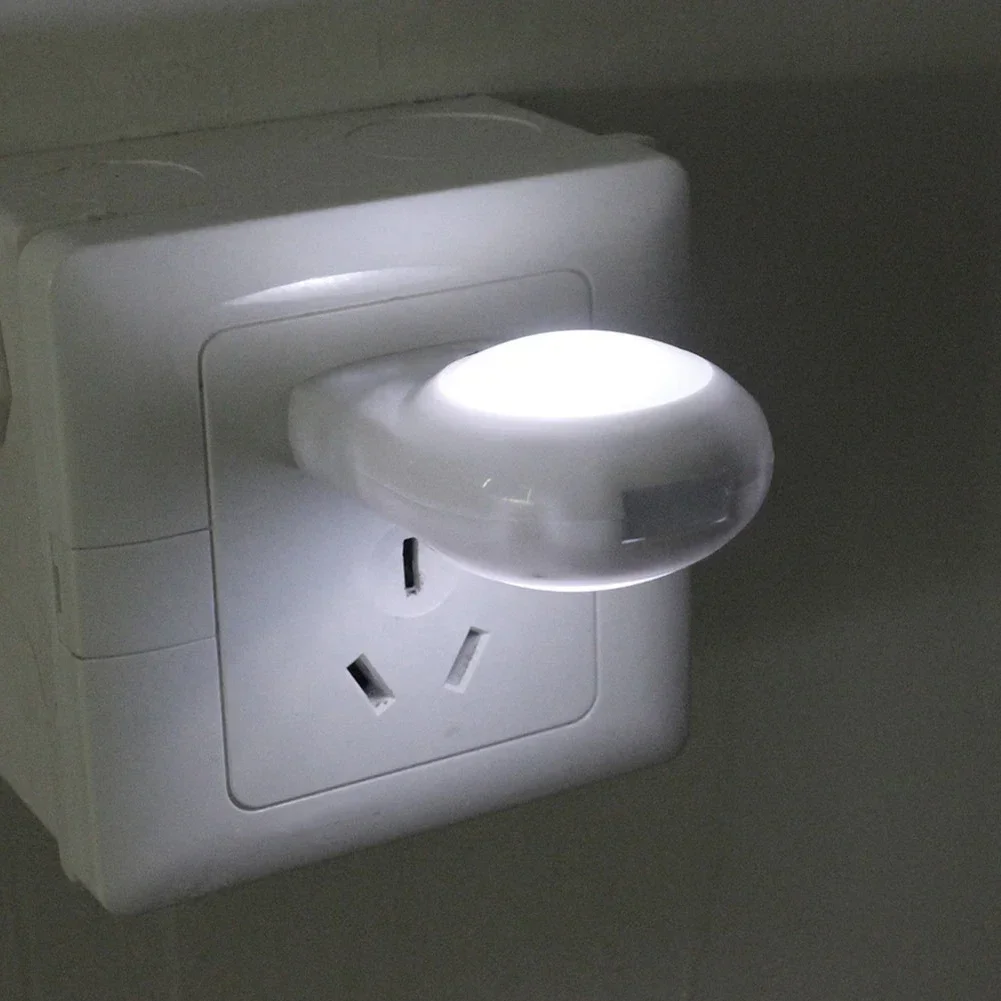 Mini Led Light Switch Socket Snail Night Light Sensor Control Light Mini Auto Night Lamp Wall Lamp for Baby Kids Bedroom EU Plug