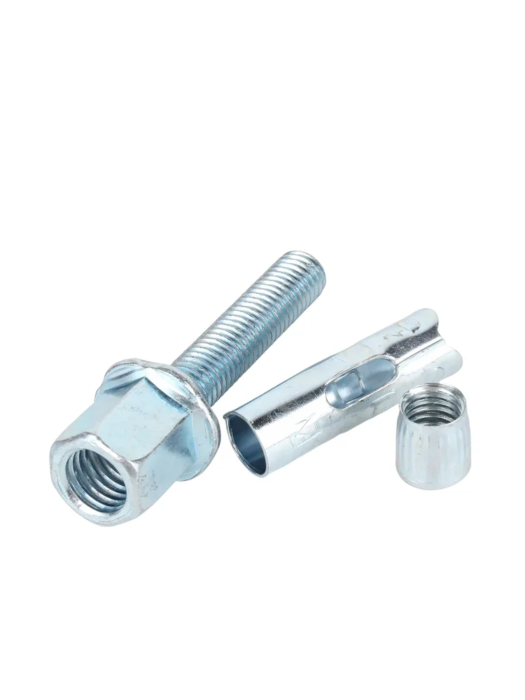 10/20/50/100pcs Zinc Plated Carbon Steel Ceiling Expansion Screws M8/M10 Threaded Rod for Concrete & Cement Walls