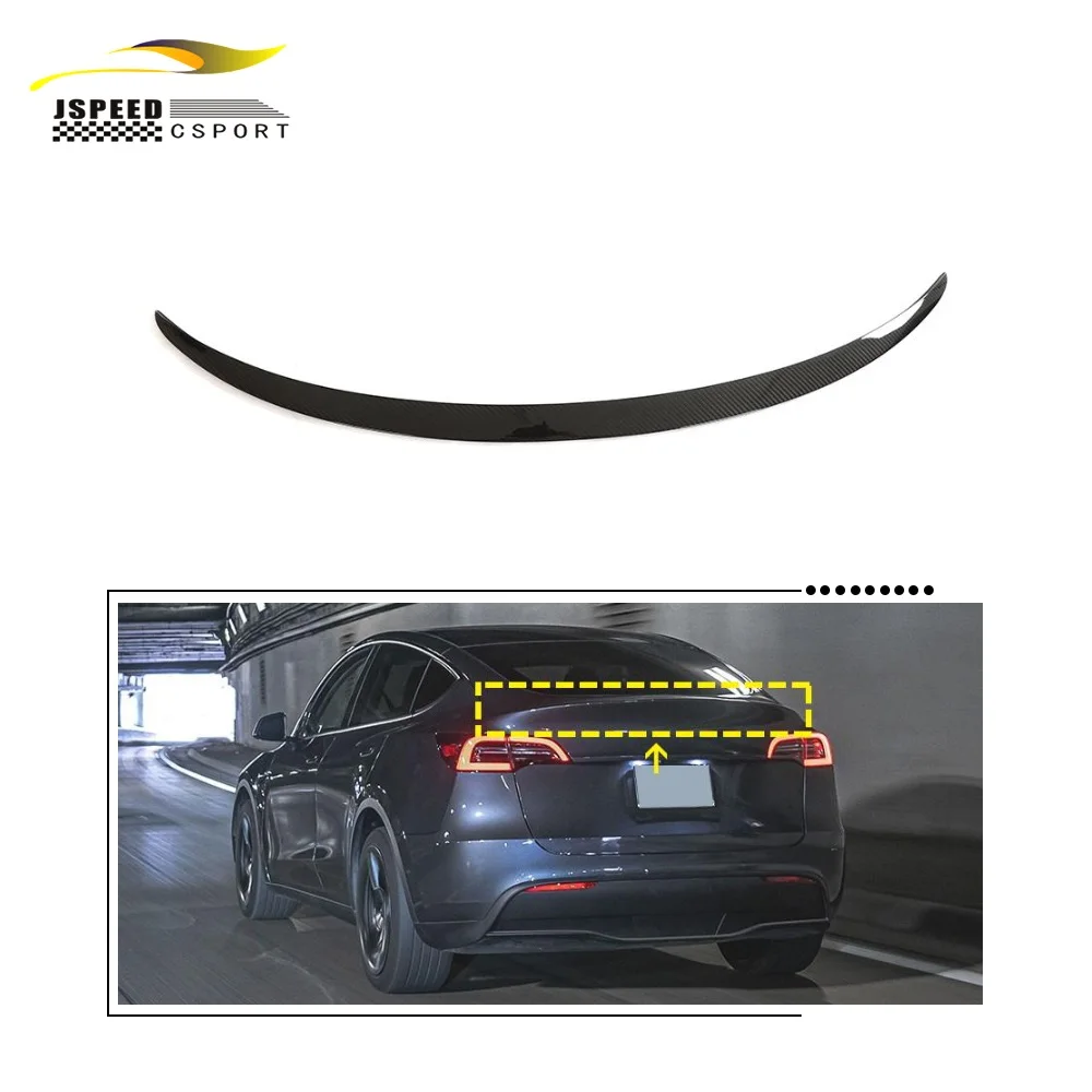 

Suitable for Tesla Y-type carbon fiber rear spoiler Suitable for 2019-2023